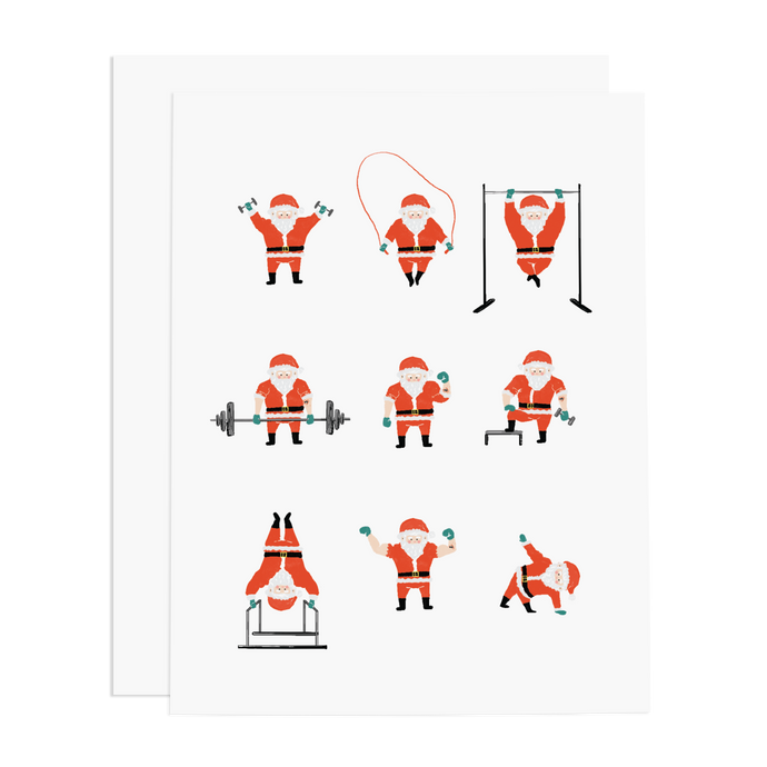 Santa Working Out - Ramus and Company, LLC (7045049516094)
