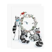 Load image into Gallery viewer, Raccoon Family Wreath - Ramus and Company, LLC (4165249499205)