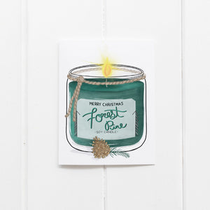 Forest Pine Candle Merry Christmas - Ramus and Company, LLC (4165285740613)