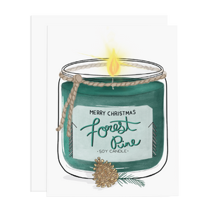 Forest Pine Candle Merry Christmas - Ramus and Company, LLC (4165285740613)