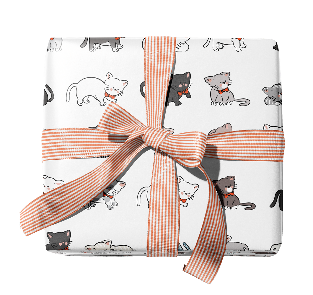 Kittens in Bow Ties Gift Wrap - Ramus and Company, LLC (6911321899070)