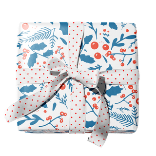 Jolly Blues Gift Wrap - Ramus and Company, LLC (7048654094398)