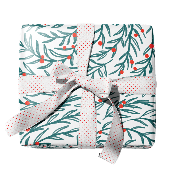 Wreath Swirl Gift Wrap - Ramus and Company, LLC (7048658124862)