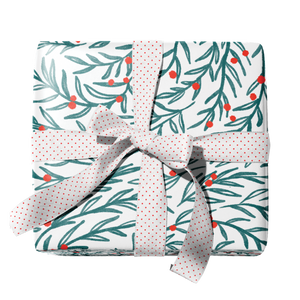 Wreath Swirl Gift Wrap - Ramus and Company, LLC (7048658124862)