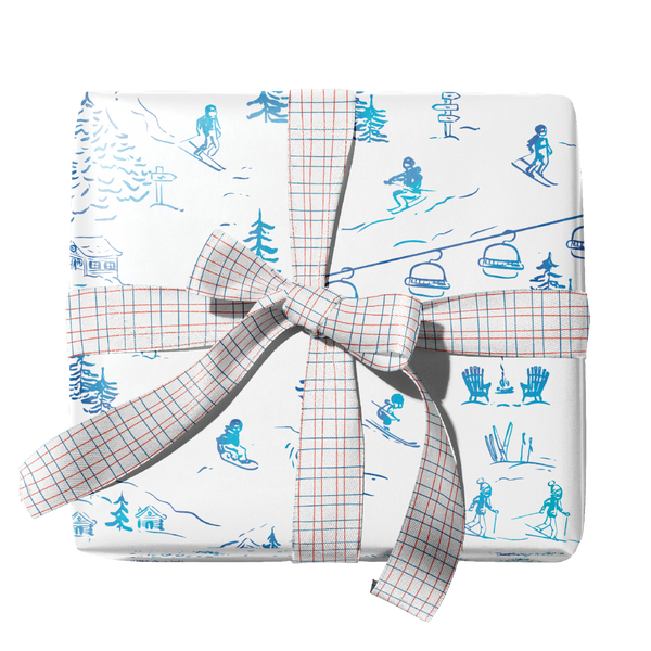 Ski Toile Gift Wrap - Ramus and Company, LLC (7048683552830)