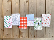 Load image into Gallery viewer, Red Picnic Sewn Notebook - Ramus and Company, LLC (6911216222270)