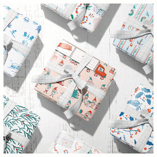 Jolly Blues Gift Wrap - Ramus and Company, LLC (7048654094398)