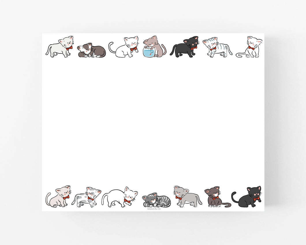Kittens in Bow Ties Desk Notepad - Ramus and Company, LLC (6911049138238)