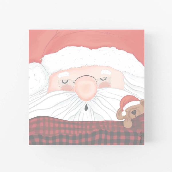 Santa's Nap Square Notepad - Ramus and Company, LLC (7048714125374)