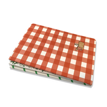 Load image into Gallery viewer, Red Picnic Sewn Notebook - Ramus and Company, LLC (6911216222270)