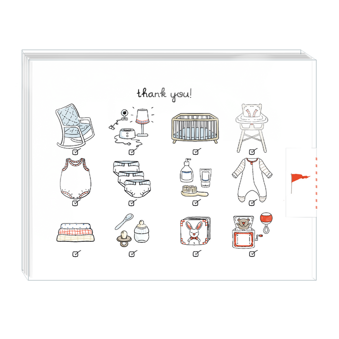 Baby Check List Thank You Cards Boxed Set - Ramus and Company, LLC (6910901747774)