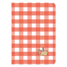 Load image into Gallery viewer, Red Picnic Sewn Notebook - Ramus and Company, LLC (6911216222270)