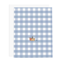 Load image into Gallery viewer, Blue Gingham Picnic Boxed Set - Ramus and Company, LLC (6811133673534)