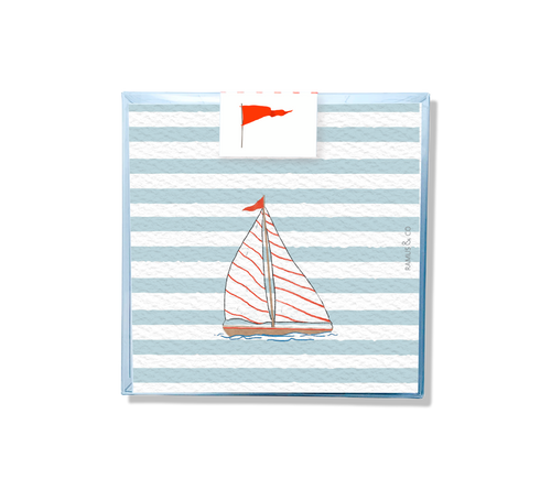 Sailing Stripes Gift Tag Set of 15 - Ramus and Company, LLC (6911373803582)