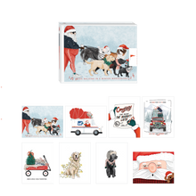 Load image into Gallery viewer, Santa &amp; Dogs Set of 8 - Ramus and Company, LLC (4726697328702)